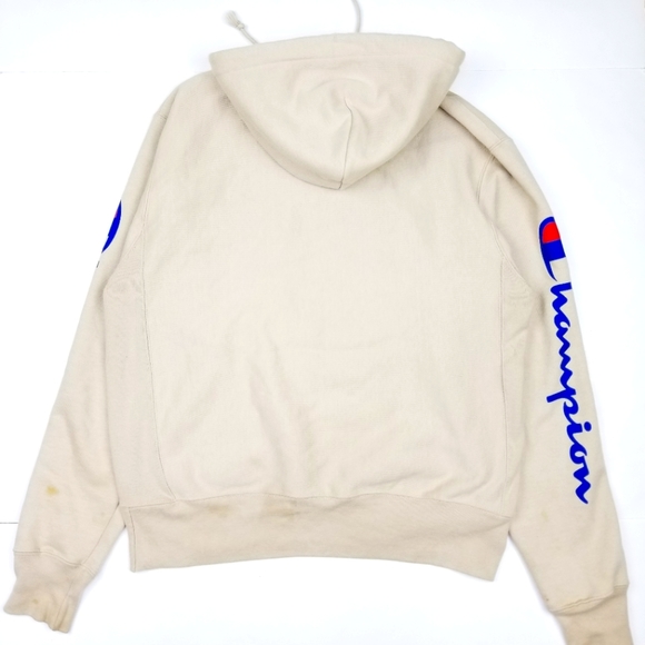 Champion Reverse Weave Tan Wheat Pullover Embroide - Picture 2 of 7